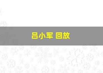 吕小军 回放